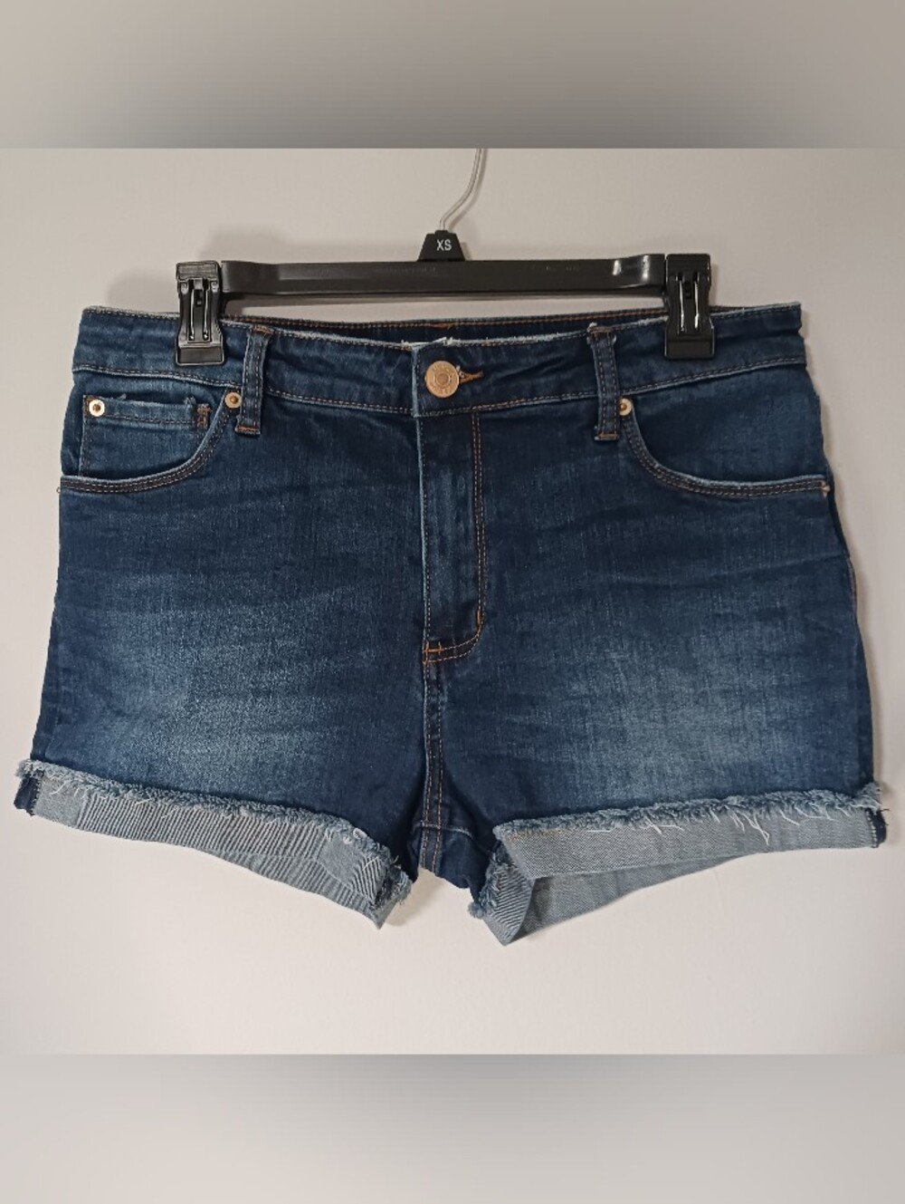 STS Blue Dark Indigo Roll-Cuff Denim Shorts